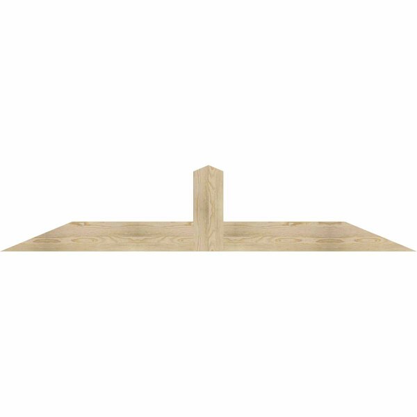 Ekena Millwork Portland Rough Sawn Timber Gable Bracket, Douglas Fir, 84"W x 17"H x 2"D x 6"F, 5/12 Pitch GBW084X17X0206POR00RDF - main